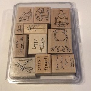 Stampin’ Up Unfrogettable Wood Stamp Set